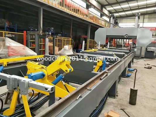 Horizontal Hydraulic Automatic Wood Saw Machines Bandsaw Sawmill Band Saw